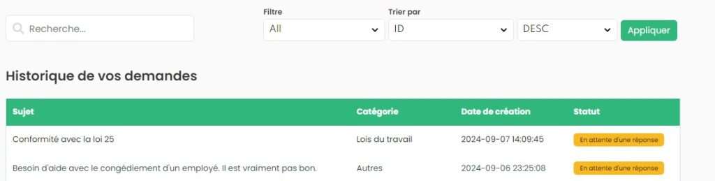 Le Centre d'assistance