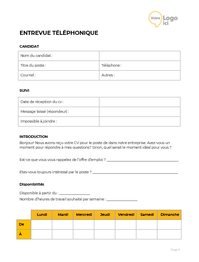 Gagnez du temps et sélectionnez les meilleurs talents ! Téléchargez notre guide d’entrevue téléphonique dès maintenant.